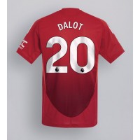 Maglia Calcio Manchester United Diogo Dalot #20 Prima Divisa 2024-25 Manica Corta